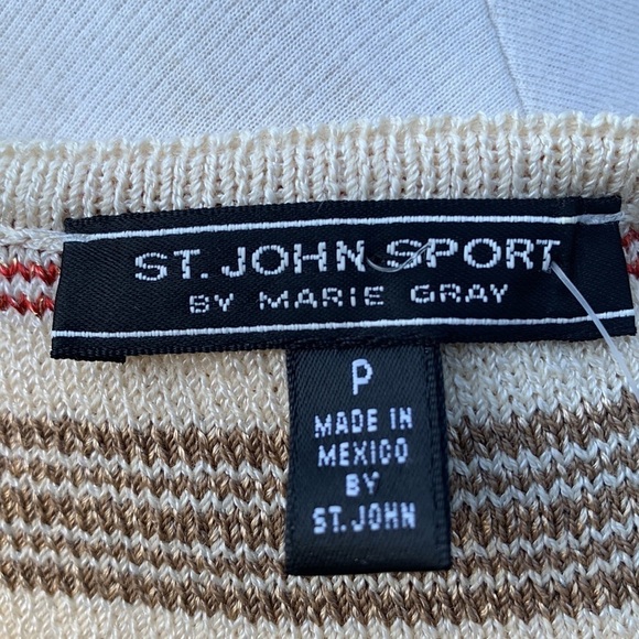 St. John Sport red and gold sweater tank, size P - Picture 6 of 8